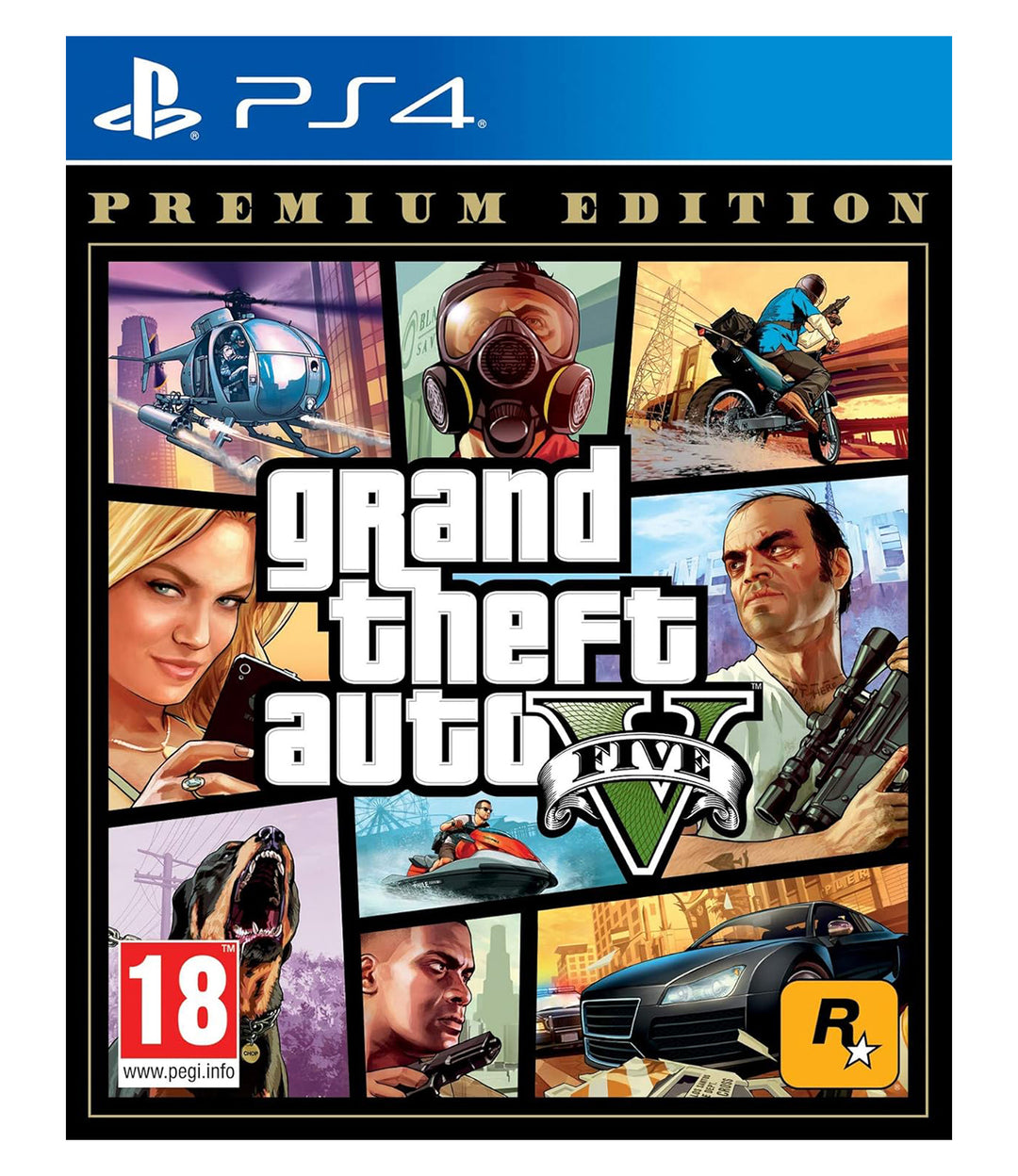 Buy Grand Theft Auto V | Premium Edition for PlayStation 4/PS4 Online in Surat, Ahmedabad, Bengaluru, New Delhi, Nagpur & all over India at PSS Store.