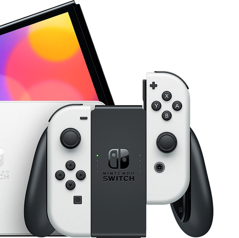 Buy Nintendo Switch™ - OLED Model with White Joy-Con Online in Surat, Vadodara, Mumbai, Bengaluru, New Delhi, Kolkata, Jaipur & all over India at PSS Store.