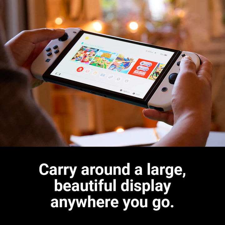 Buy Nintendo Switch™ - OLED Model with White Joy-Con Online in Surat, Vadodara, Mumbai, Bengaluru, New Delhi, Kolkata, Jaipur & all over India at PSS Store.