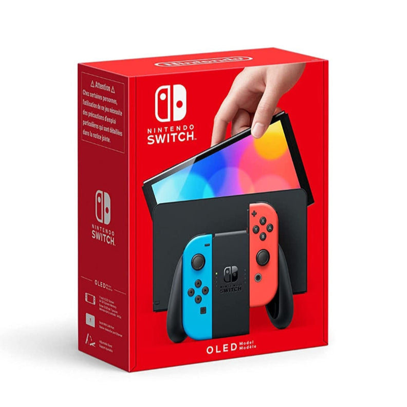 Buy Nintendo Switch™ - OLED Model with Neon Blue & Red Joy-Con Online in Surat, Vadodara, Mumbai, Bengaluru, New Delhi, Kolkata & all over India at PSS Store.