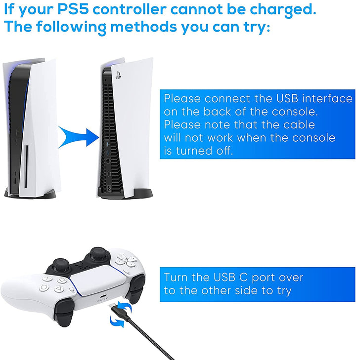 Buy Charging Cable for PS5 Controller & Xbox Series X/S Controller Online in Surat, Ahmedabad, Chennai, Rajkot, Udaipur, Delhi, Bangalore & Mumbai at PSS Store.