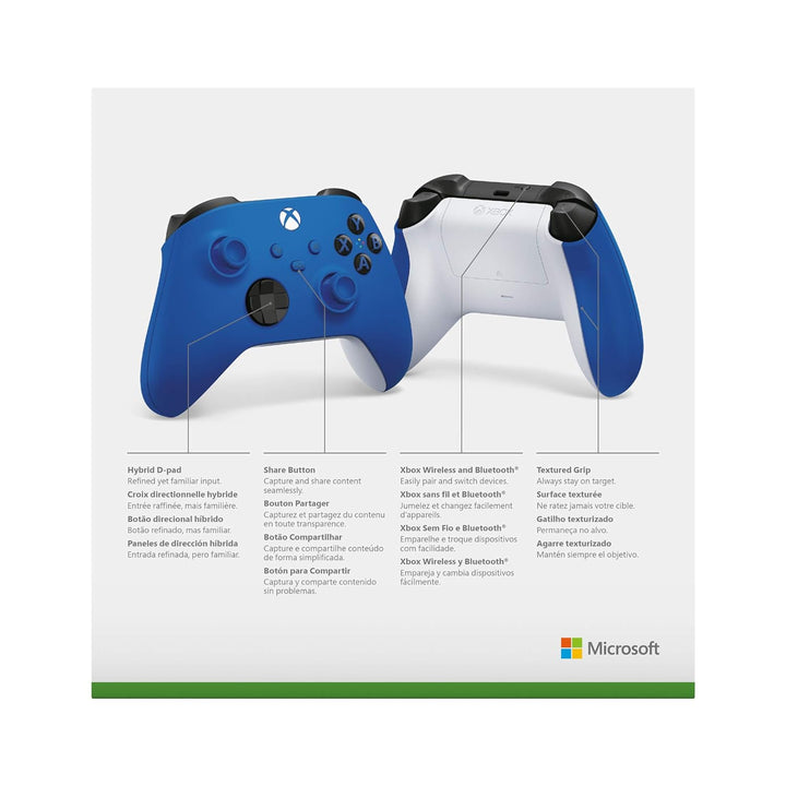 Buy Microsoft Xbox Wireless Controller - Shock Blue Online in Surat, Mumbai, Delhi, Bangalore, Hyderabad, Chennai, Jaipur, Agra & all over India at PSS Store.