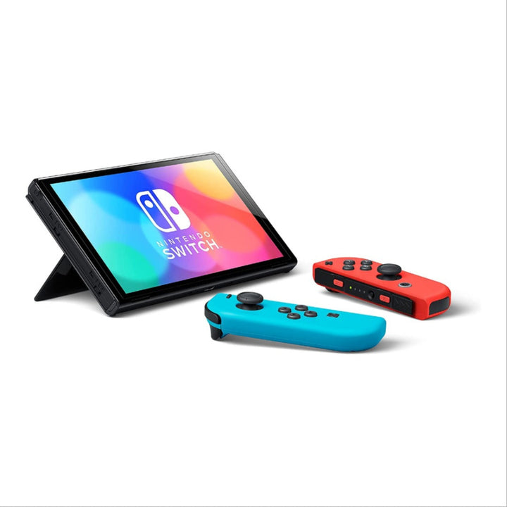 Buy Nintendo Switch™ - OLED Model with Neon Blue & Red Joy-Con Online in Surat, Vadodara, Mumbai, Bengaluru, New Delhi, Kolkata & all over India at PSS Store.