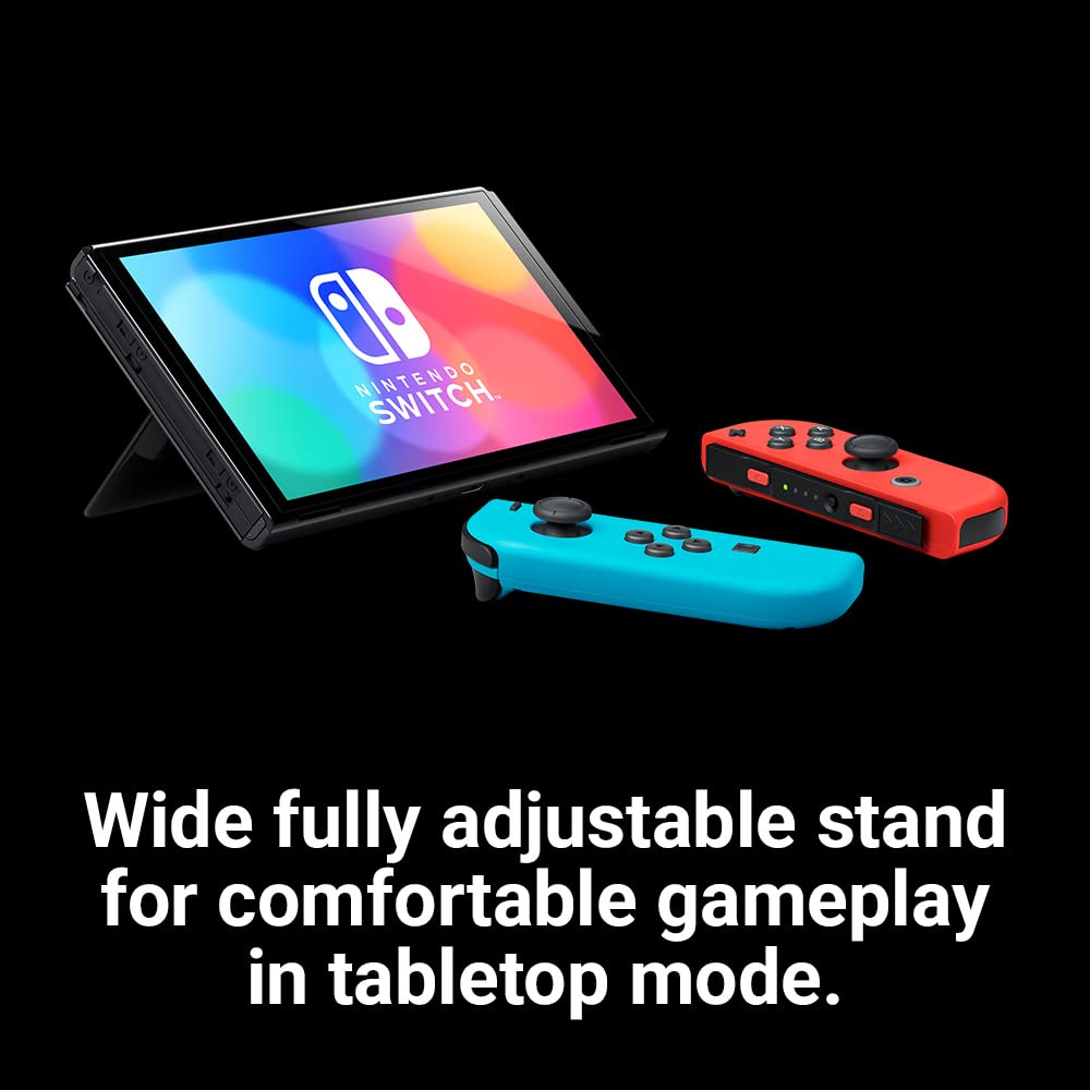 Nintendo Switch OLED model With Neon Red & Neon Blue Joy-Con