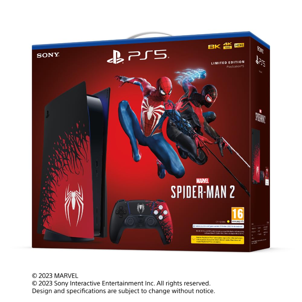 Sony PS5 Console - Marvel’s Spider-Man 2 Limited Edition Bundle