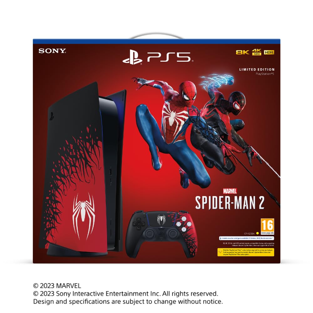 Sony PS5 Console - Marvel’s Spider-Man 2 Limited Edition Bundle